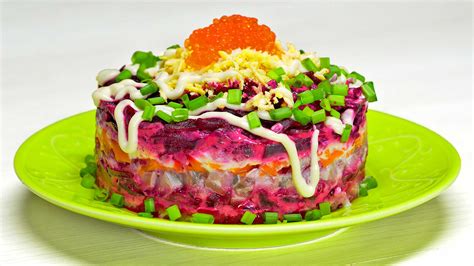 Вкусные сочетания в салате сельдь под шубой