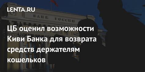 Возможности возврата средств