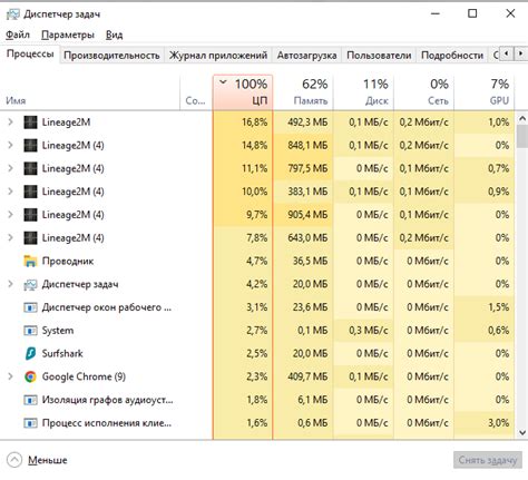 Высокая нагрузка на процессор и видеокарту