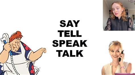 Глаголы "tell" и "talk"