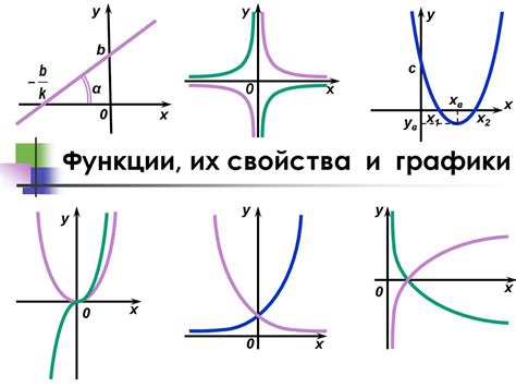 Графики функций: виды и особенности