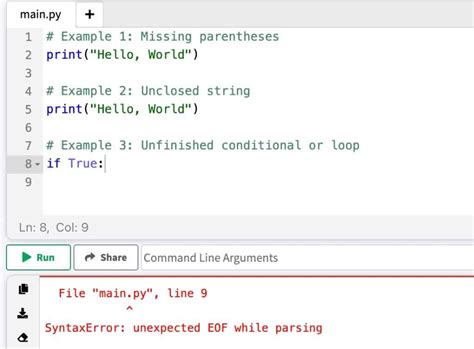 Еще несколько вариантов возникновения ошибки «Unexpected eof while parsing»