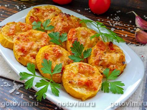 Запеченные кабачки с картофельными лепешками