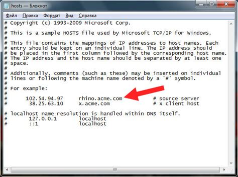 Зачем нужен Rhino Acme com в файле hosts?