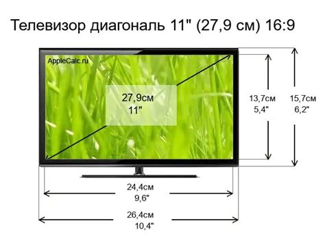 Зачем нужно знать размер дюйма в см для телевизора?