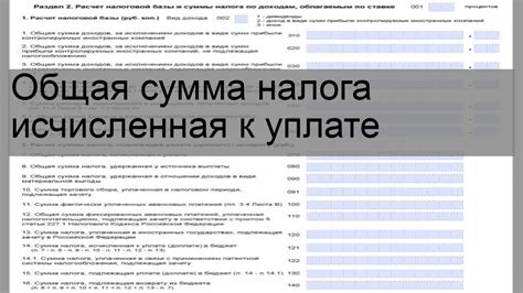 Исчисленная сумма налога