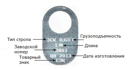 Какие данные указываются на бирке?