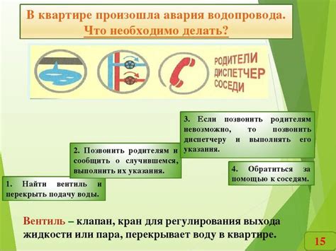 Какие меры принять при обнаружении протечки?