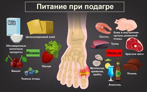 Какое питание рекомендуется соблюдать при подагре