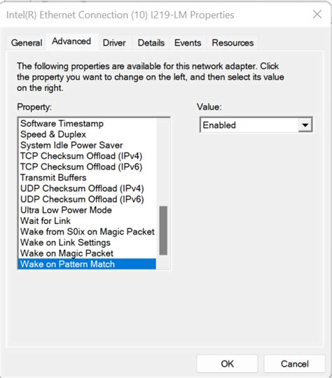 Как работает "Wake on pattern match"?