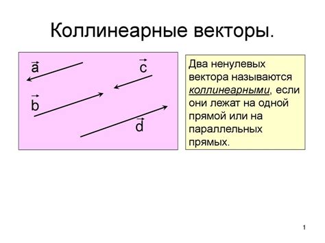 Коллинеарный вектор: определение и свойства