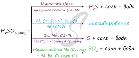 Концентрированная серная кислота и ее реакция с различными веществами