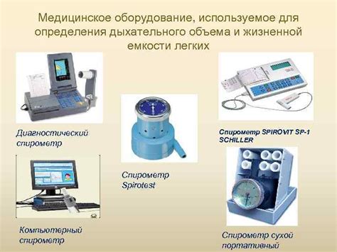 Оборудование для определения жизненной емкости легких