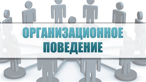 Организационное поведение