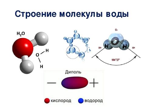 Особенности строения молекулы воды