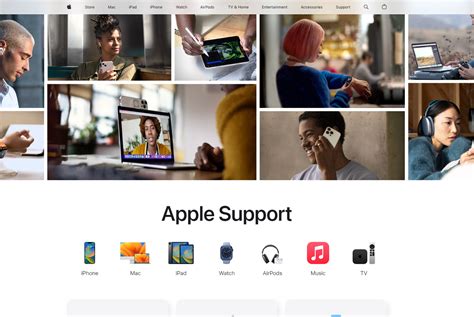 Получить поддержку от Apple