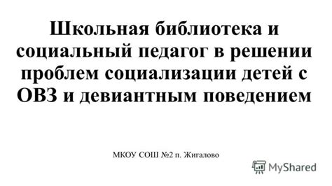 Помощь в решении проблем с поведением