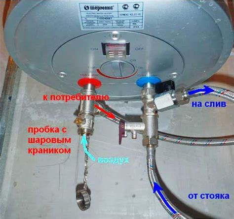 Признаки того, что бойлер заполняется водой