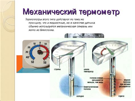 Принцип работы градусника