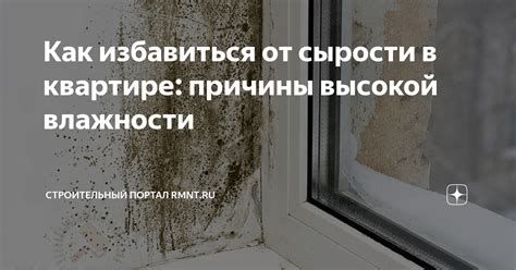 Причины попадания сырости в дом