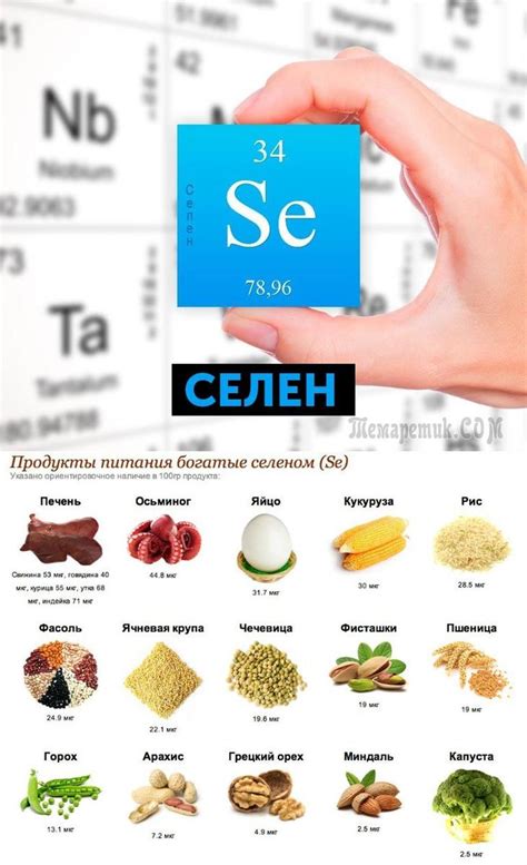 Продукты, богатые селеном