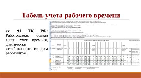 Раздел 5: Правила проверки и согласования табеля учета рабочего времени