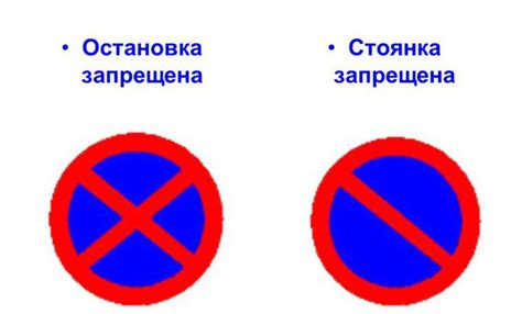 Разница между стоянкой запрещенной и остановкой запрещенной