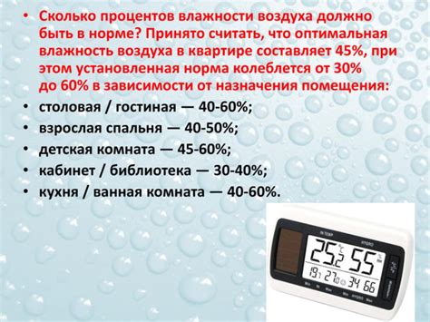 Снижение влажности в помещении