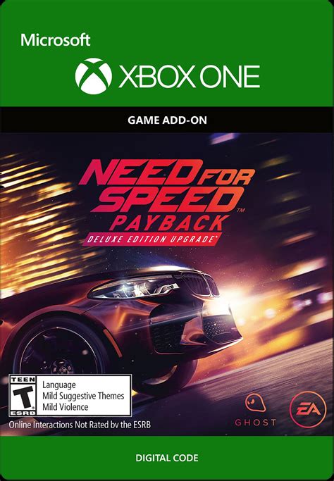 Состав дополнительной версии игры Need for Speed Payback Deluxe Edition