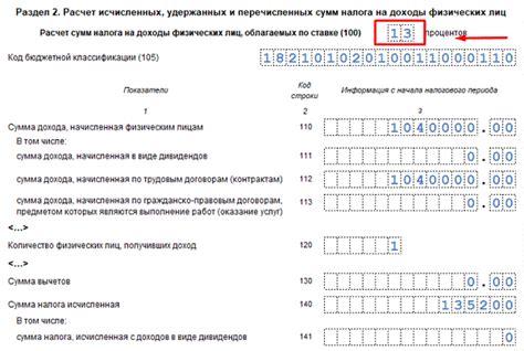 Состав и порядок заполнения строки 100 6 НДФЛ