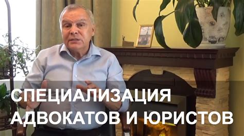 Специализация адвокатов