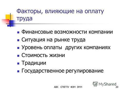 Стоимость жизни и финансовые возможности