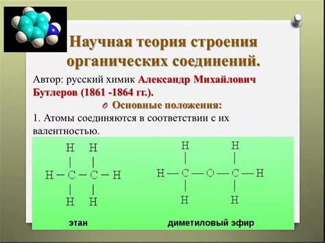 Строение молекул органических соединений