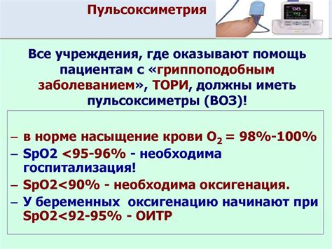 Факторы, влияющие на уровень сатурации кислорода у взрослых