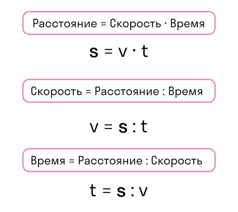 Формула расчета пути пройденного тела